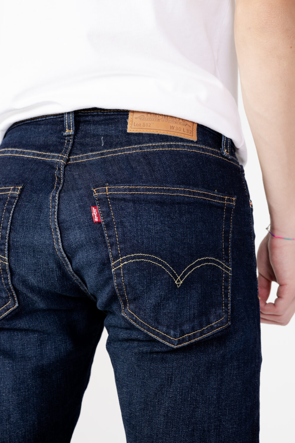 Jeans Tapered Levi's® 512 slim taper Denim scuro - Foto 4