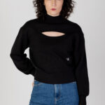 Maglione Calvin Klein Jeans cut out loose sweate Nero - Foto 1