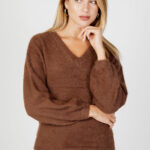 Maglione Jacqueline de Yong jdyjola l/s v-neck pullover knt Marrone - Foto 1