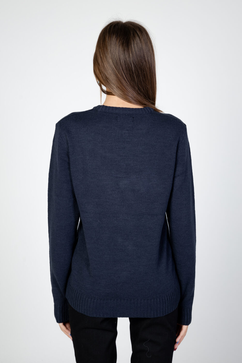 Maglione Only onlxmas kiss ls oneck knt Blue scuro - Foto 3