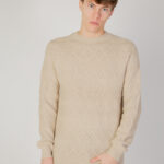 Maglione Only & Sons onswade reg 5 struc crew neck knit Beige - Foto 1