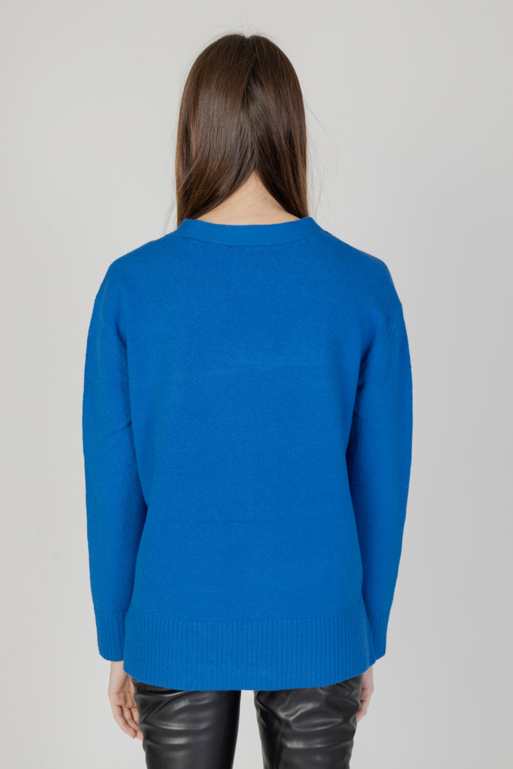 Maglione Street One eos_v-neck with side slit Azzurro - Foto 3