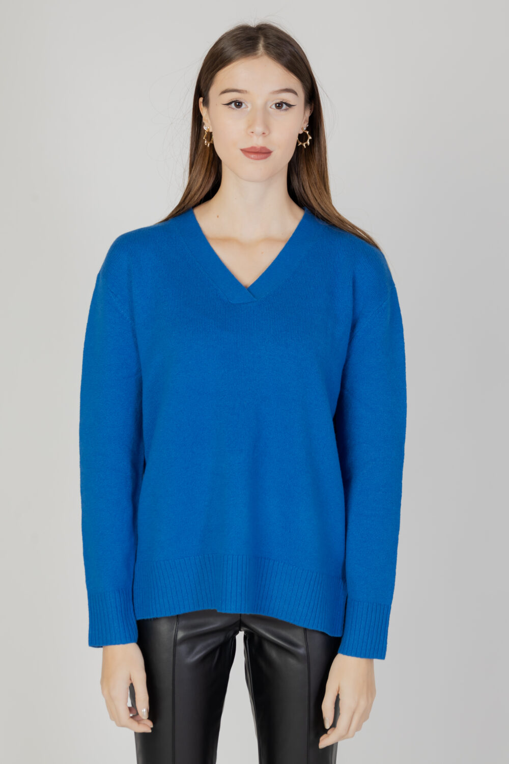 Maglione Street One eos_v-neck with side slit Azzurro - Foto 6