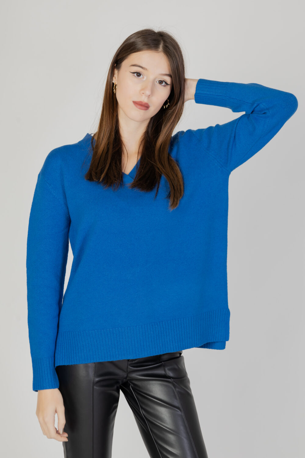 Maglione Street One eos_v-neck with side slit Azzurro - Foto 7