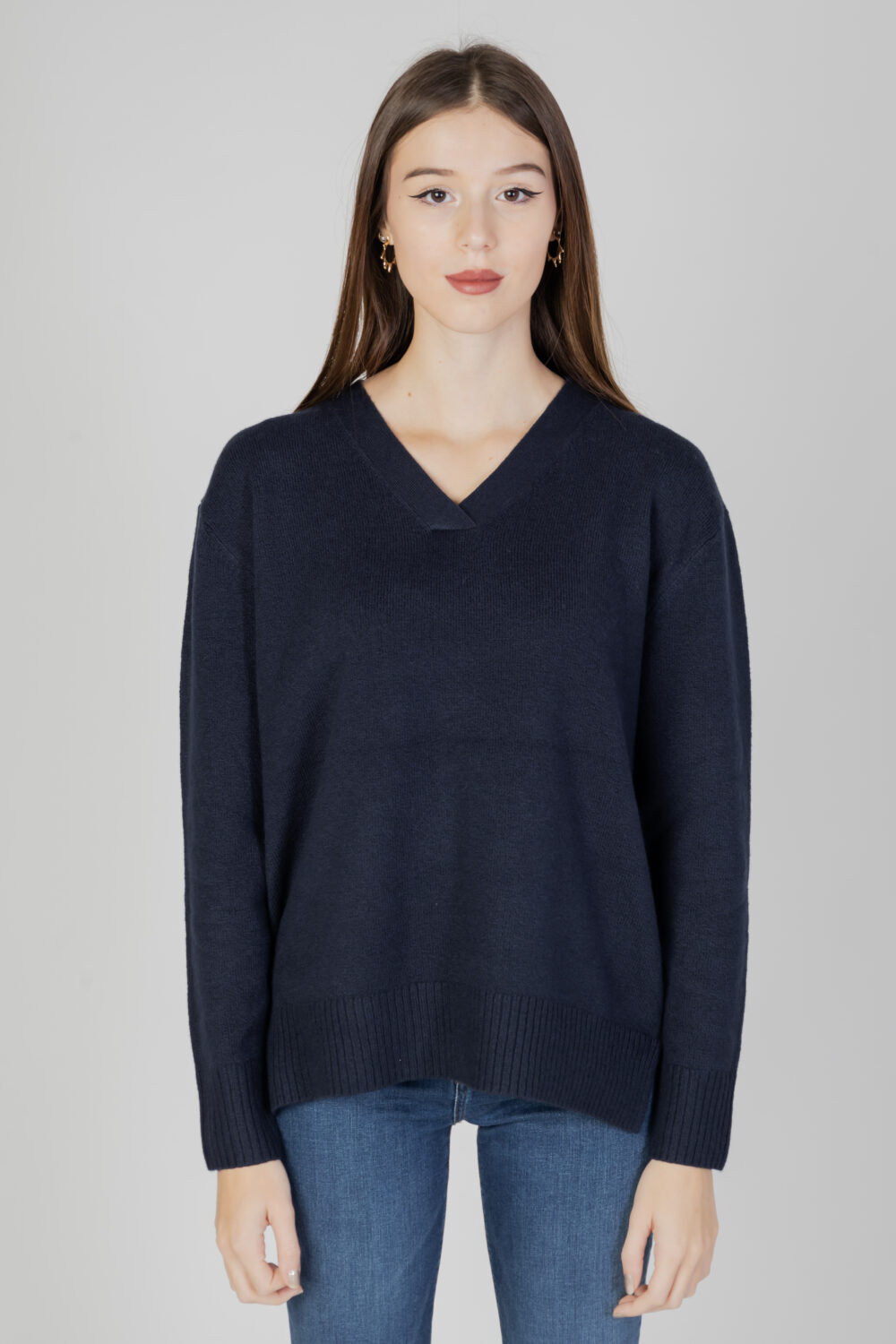 Maglione Street One eos_v-neck with side slit Blu - Foto 6