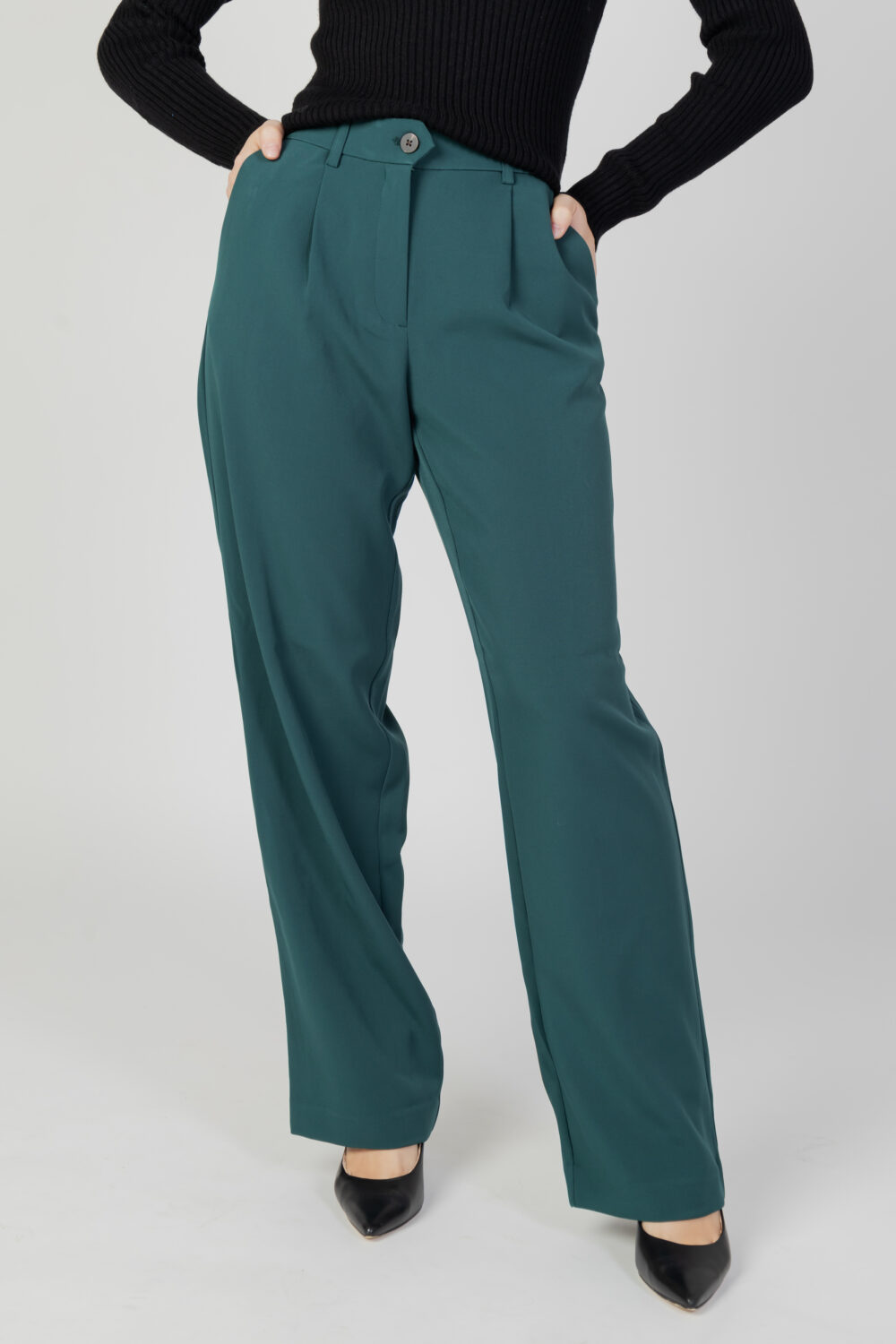 Pantaloni bootcut Vila Clothes vimarnal rw tailored Verde - Foto 1