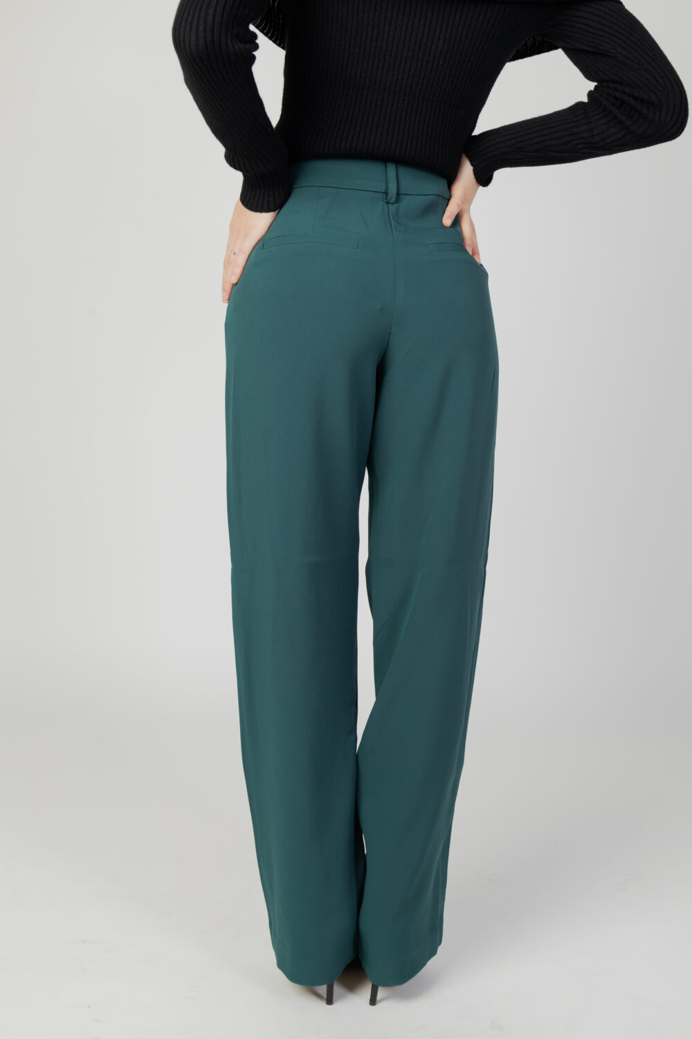 Pantaloni bootcut Vila Clothes vimarnal rw tailored Verde - Foto 3