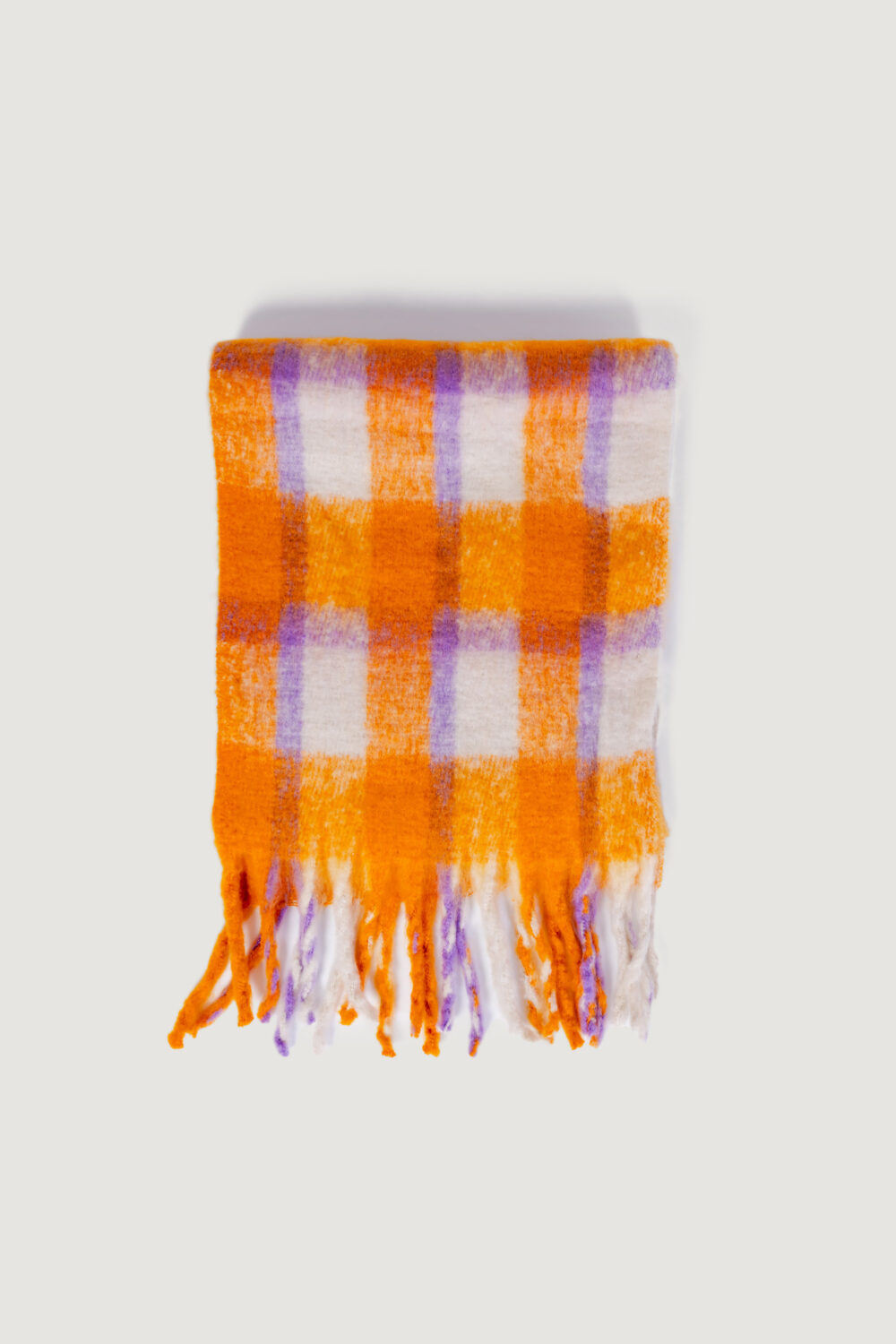 Sciarpa Only onlmia check scarf cc Arancione - Foto 4