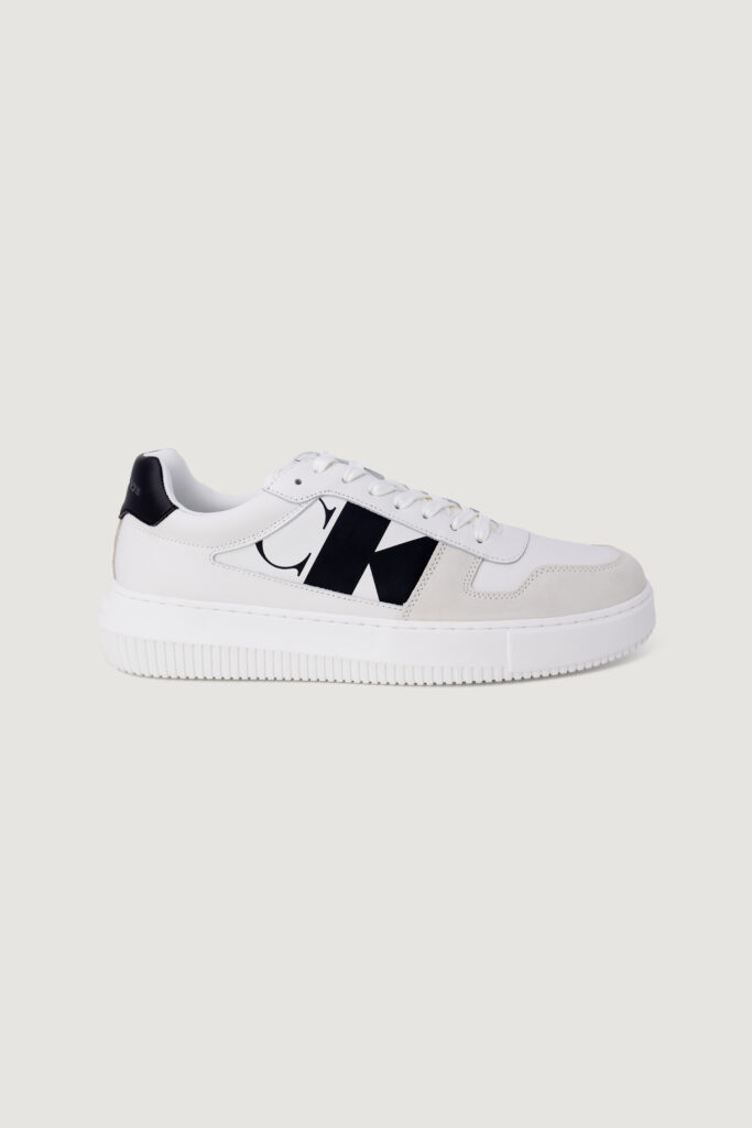 Sneakers Calvin Klein Jeans chunky cupsole laceu Bianco