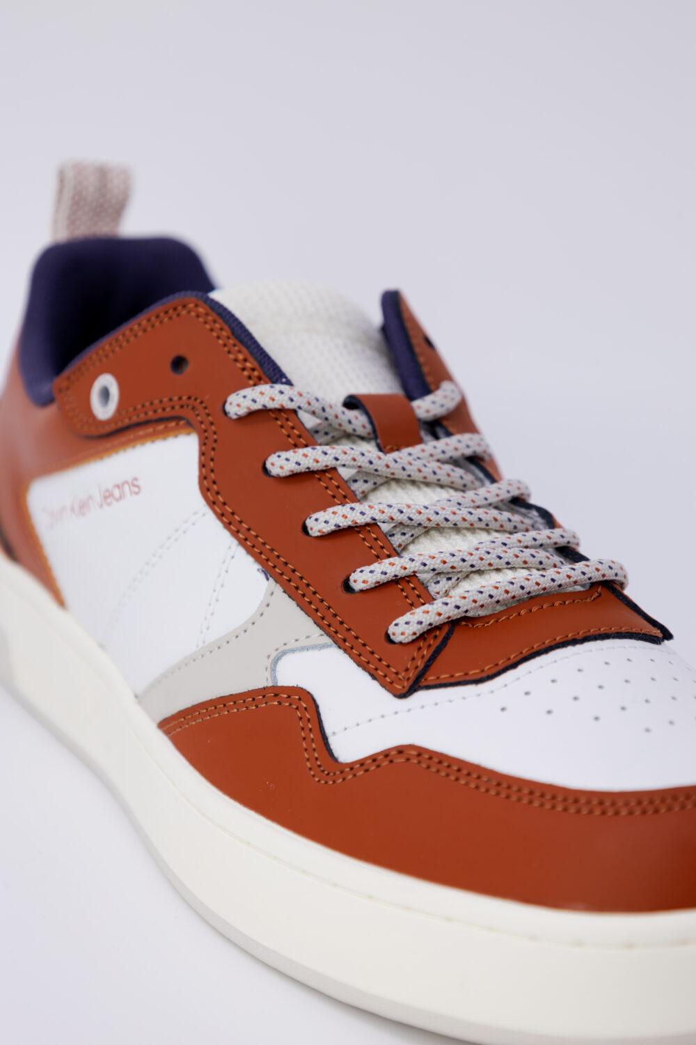 Sneakers Calvin Klein Jeans basket cupsole laceup hiking Cuoio - Foto 7