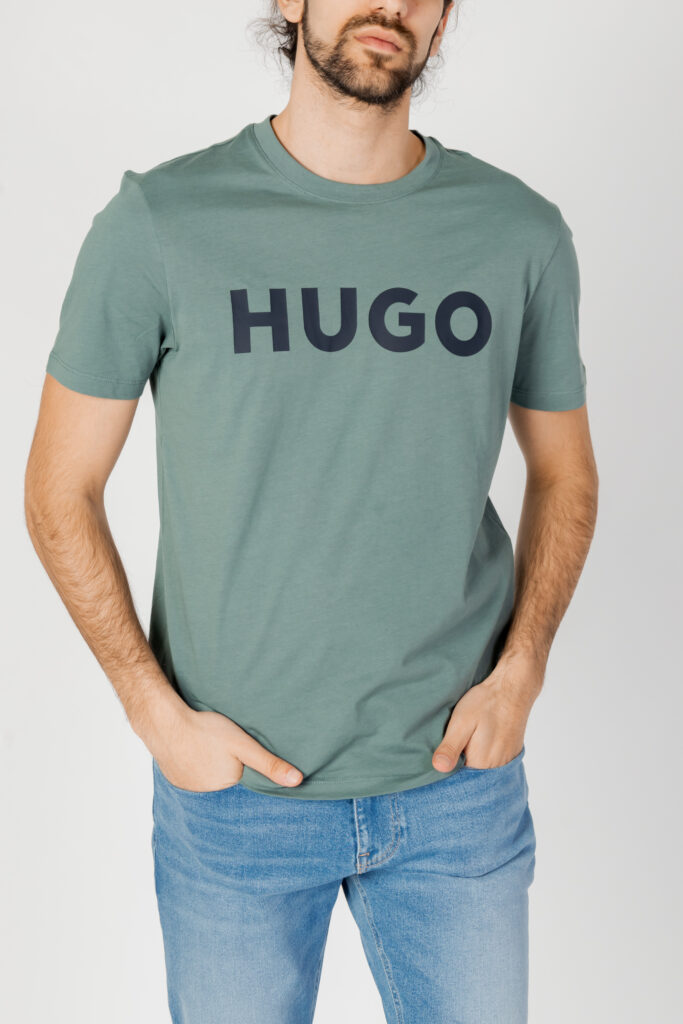 T-shirt Hugo dulivio 10229761 01 Verde Scuro