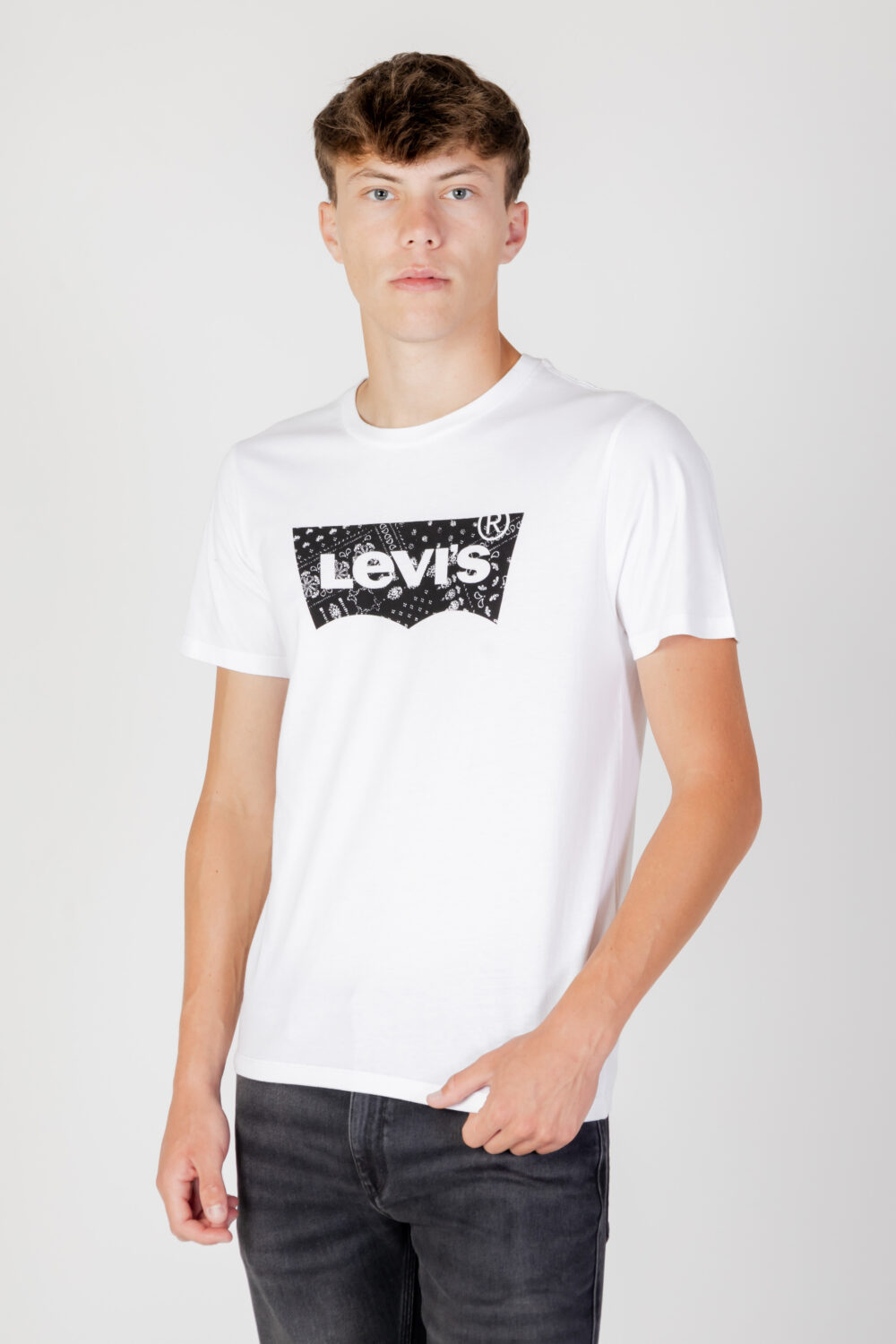 T-shirt Levi's® tee - filled bw Bianco - Foto 1
