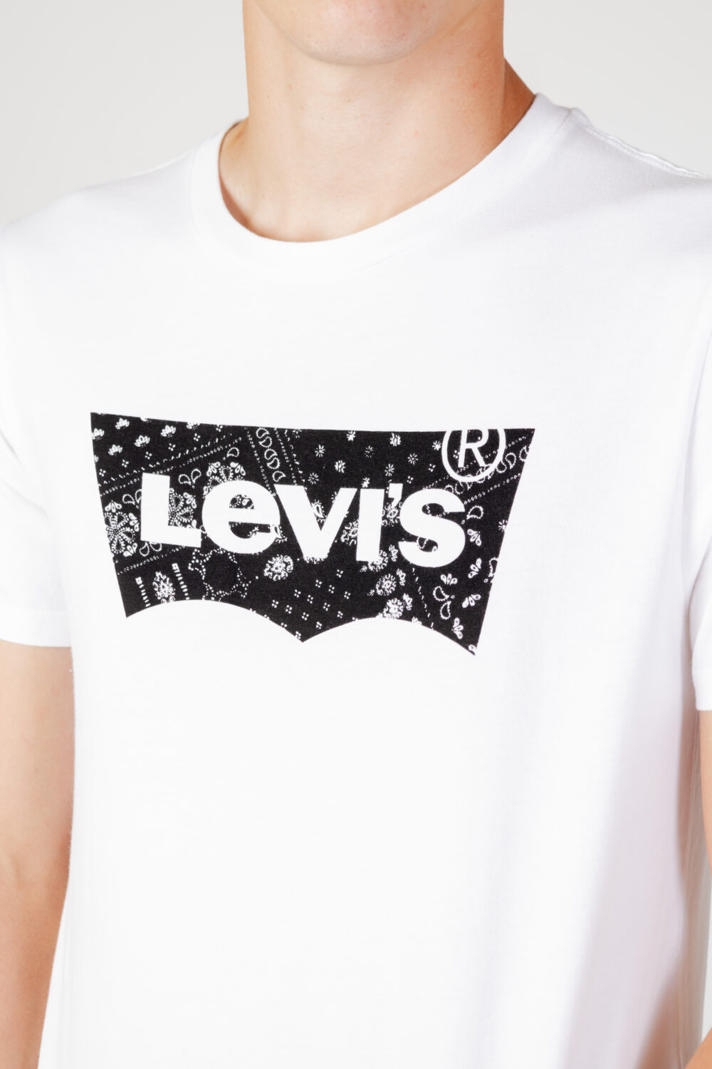 T-shirt Levi's® tee - filled bw Bianco - Foto 2