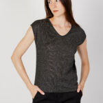 T-shirt Only silvery neck lurex jrs noos Antracite - Foto 1