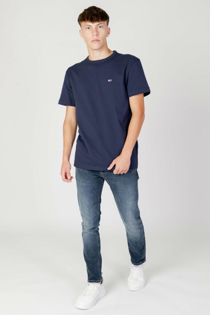 T-shirt Tommy Hilfiger Jeans tjm clsc rib detail Blu