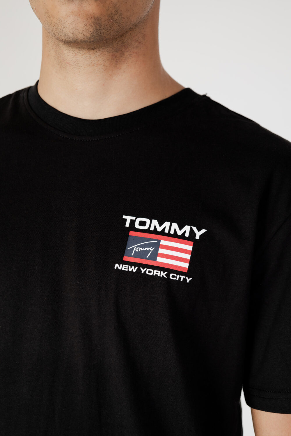 T-shirt Tommy Hilfiger Jeans tjm clsc athletic Nero - Foto 2