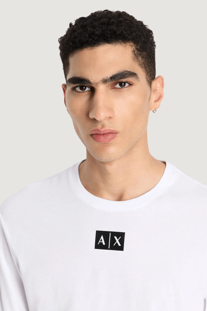 T-shirt manica lunga Armani Exchange  Bianco