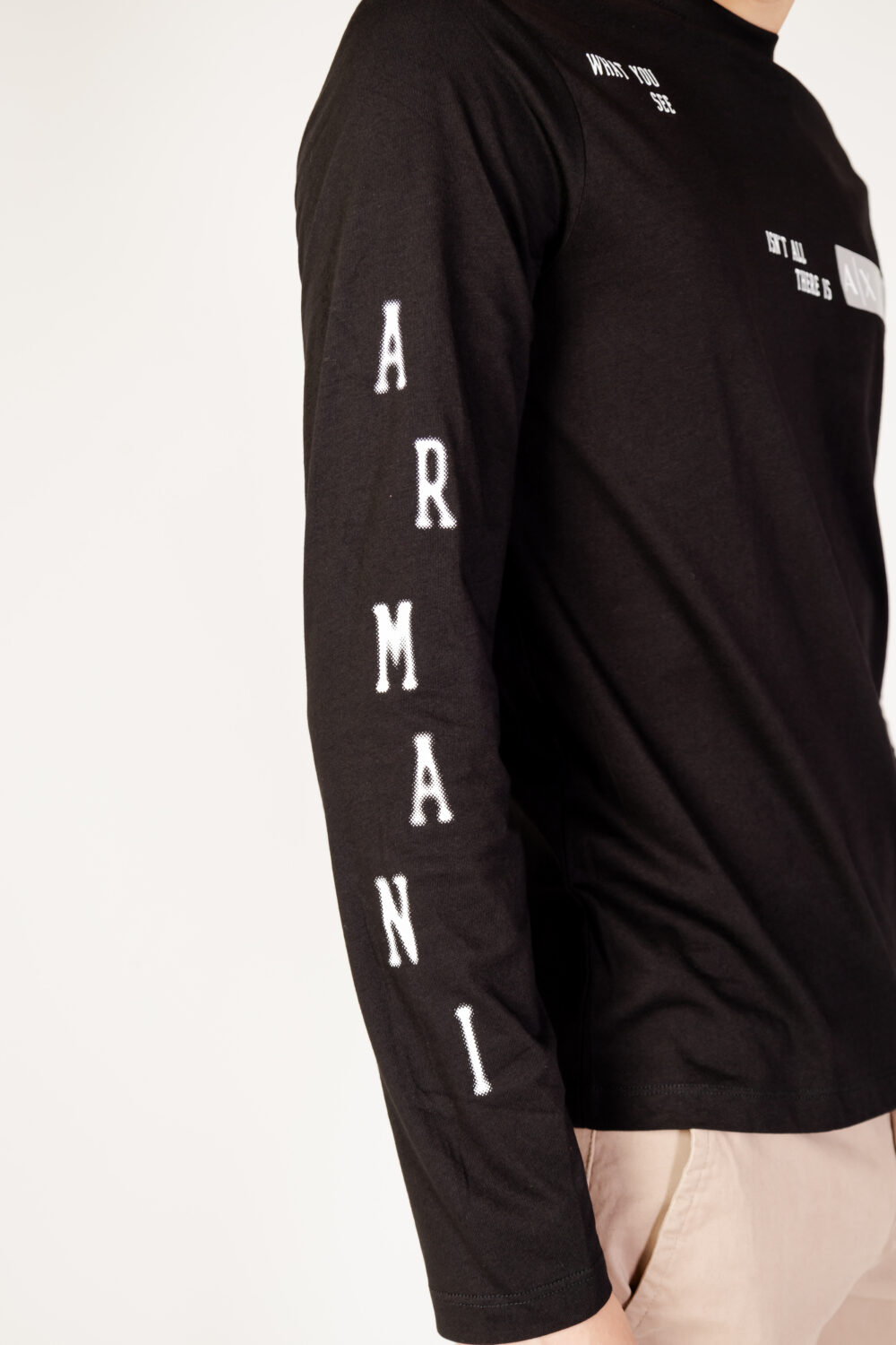 T-shirt manica lunga Armani Exchange Nero - Foto 4