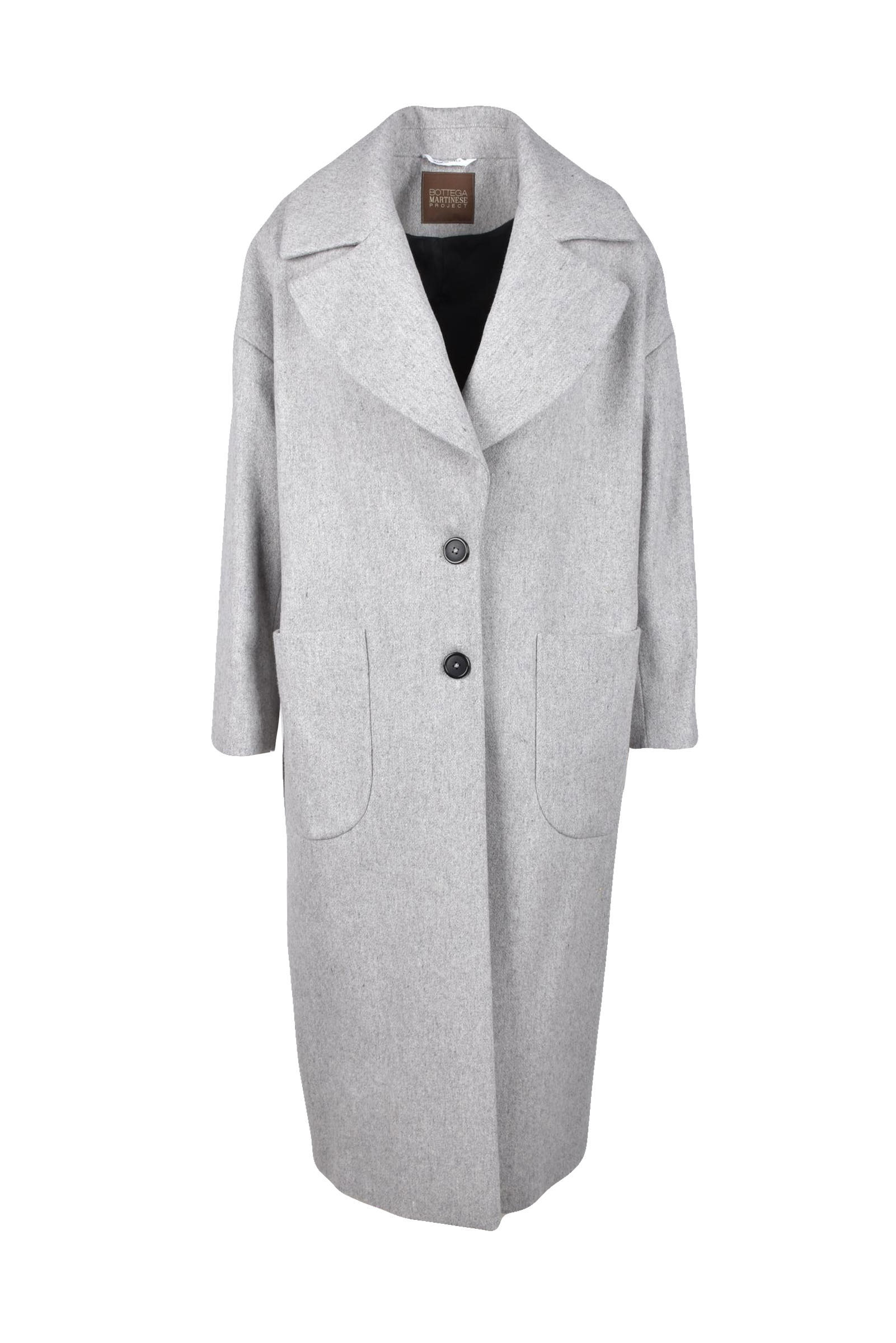 Cappotto BOTTEGA MARTINESE Grigio BTGCAPDAAF1ST0692453 09