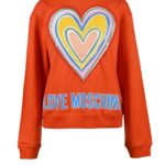 Felpa con cappuccio Love Moschino Arancione - Foto 1