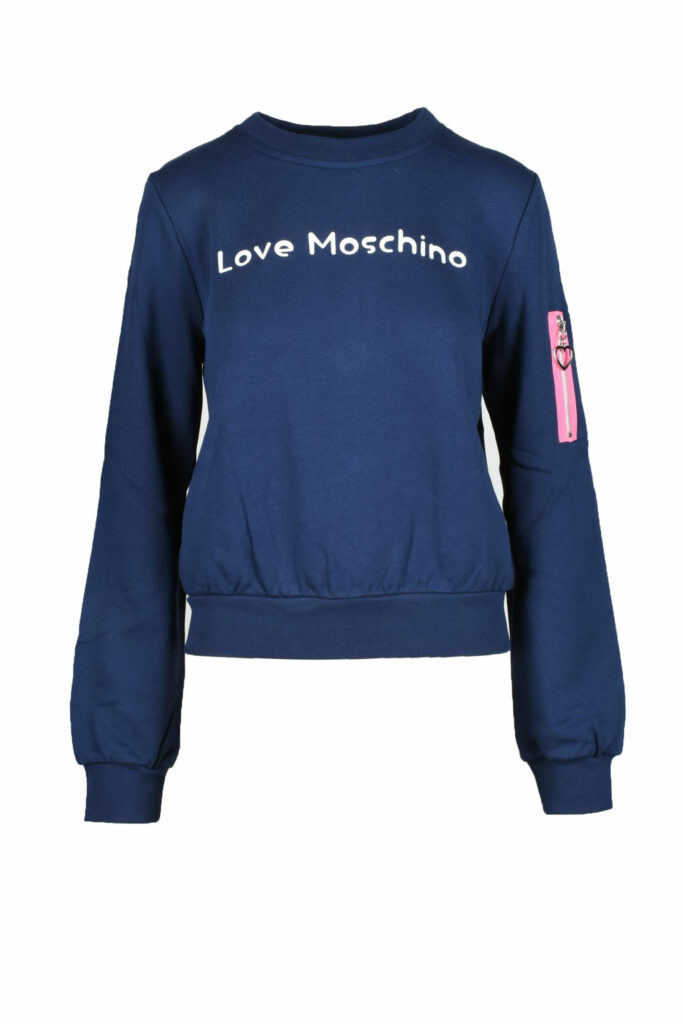 Felpa con cappuccio Love Moschino  Blu