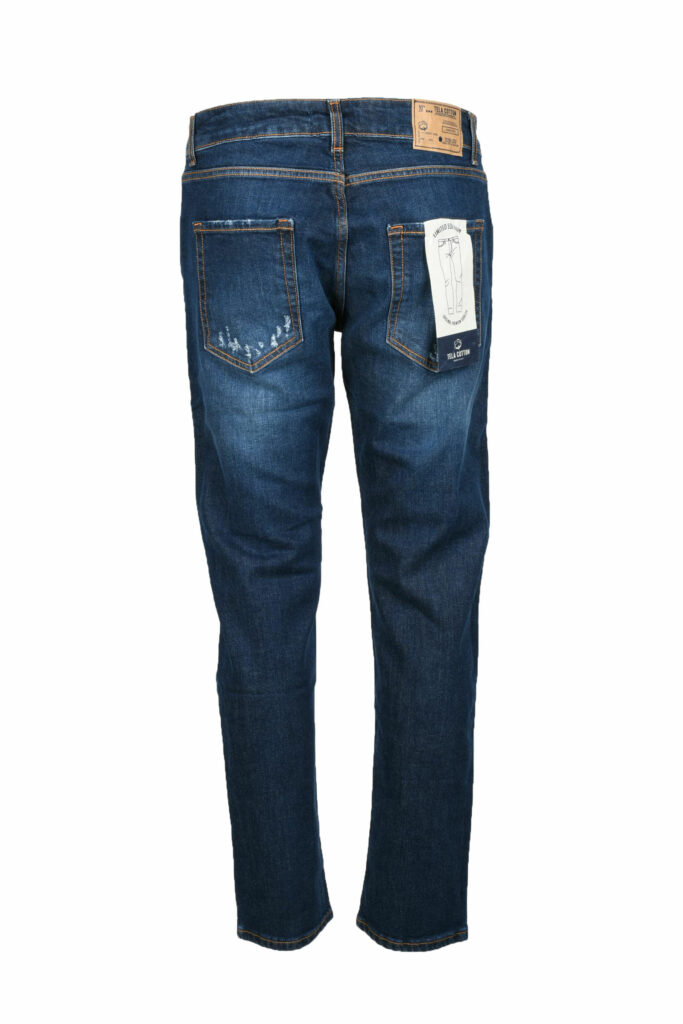 Jeans Tela Cotton  Blu