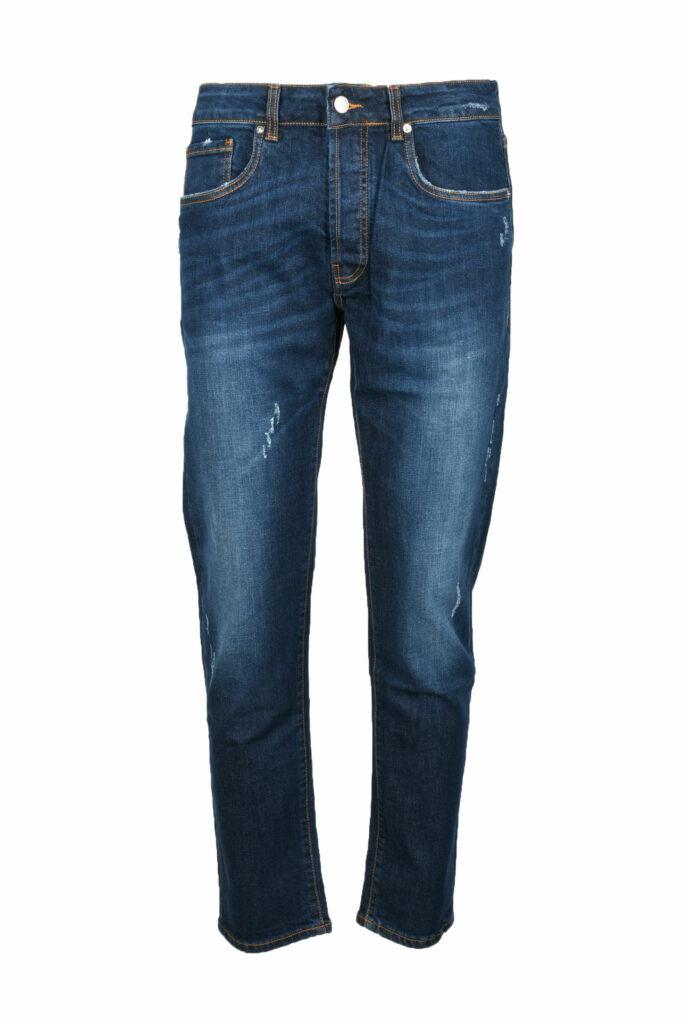 Jeans Tela Cotton  Blu