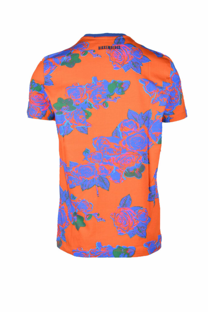 T-shirt BIKKEMBERGS  Arancione – Blu