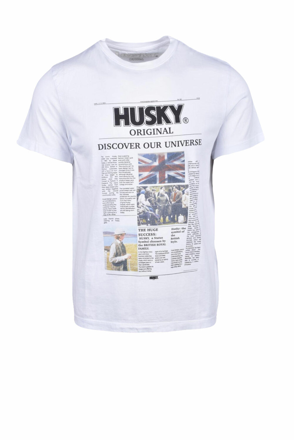 T-shirt HUSKY Bianco - Foto 1