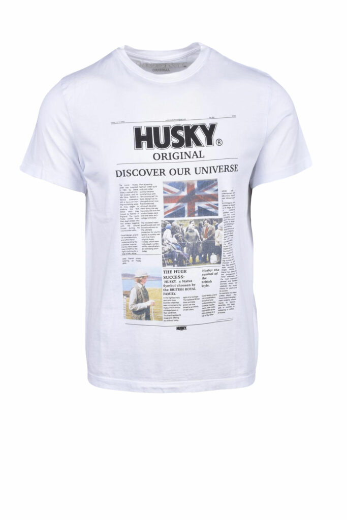 T-shirt HUSKY  Bianco