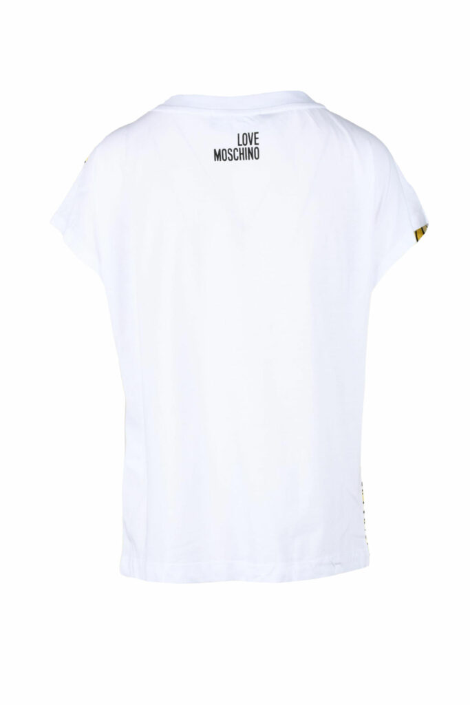 T-shirt Love Moschino  BIANCO/GIALLO
