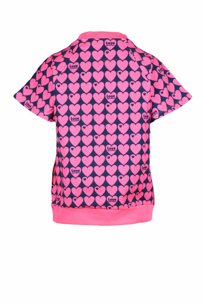 T-shirt Love Moschino  BLU/ROSA