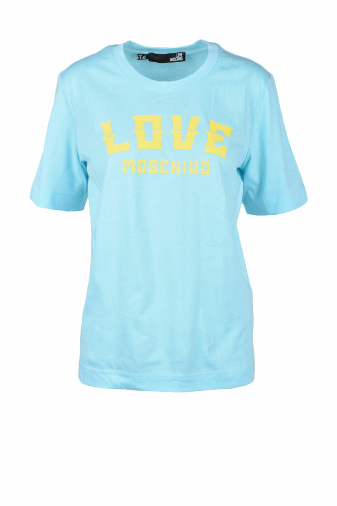 T-shirt Love Moschino  Celeste