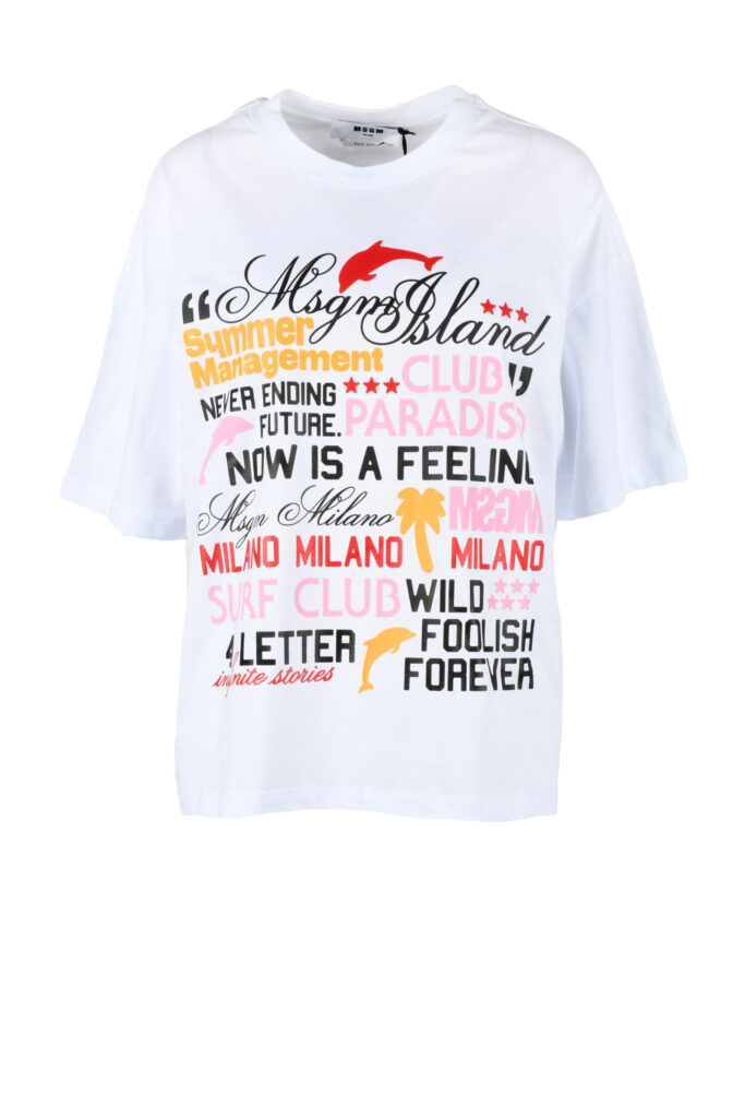 T-shirt MSGM  Bianco