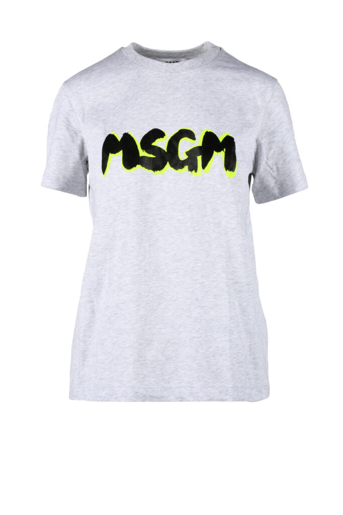 T-shirt MSGM  Grigio Chiaro