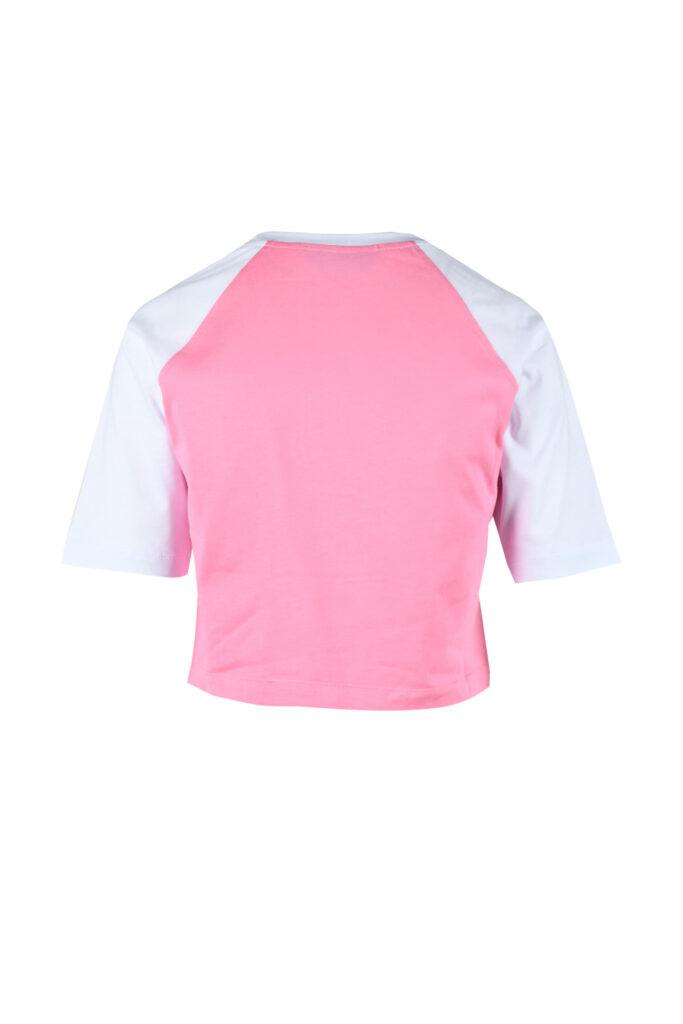 T-shirt MSGM  Rosa – Bianco