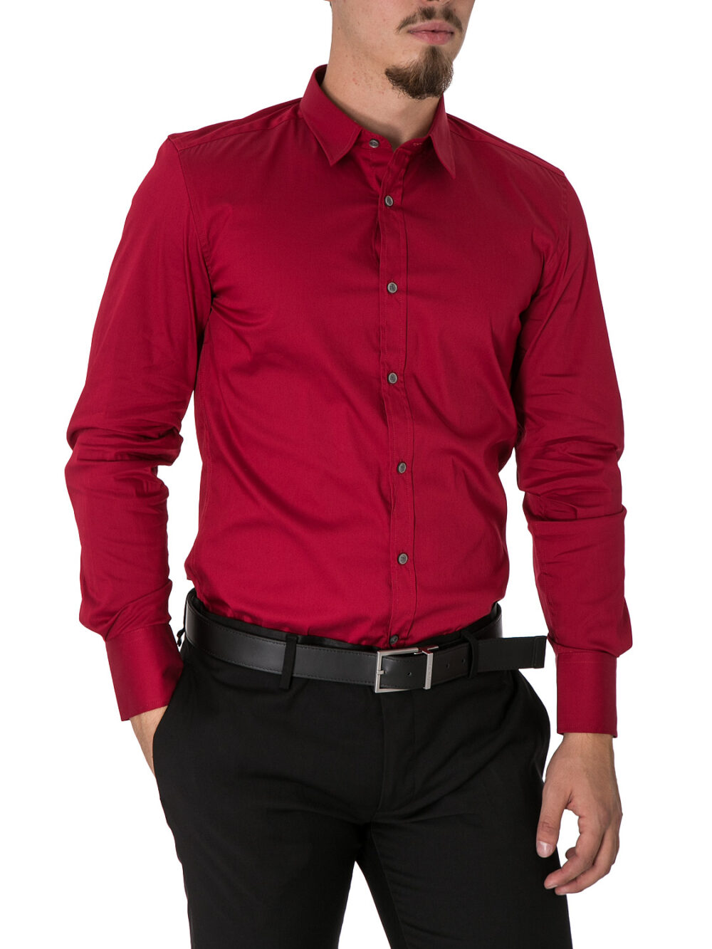 Camicia manica lunga Antony Morato basica Rosso - Foto 0