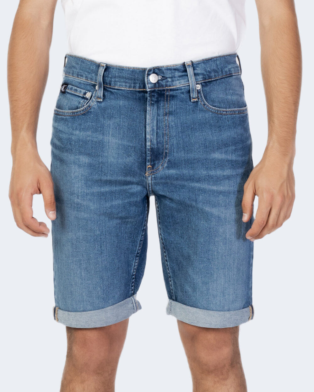 Bermuda Calvin Klein Jeans slim short Denim - Foto 6