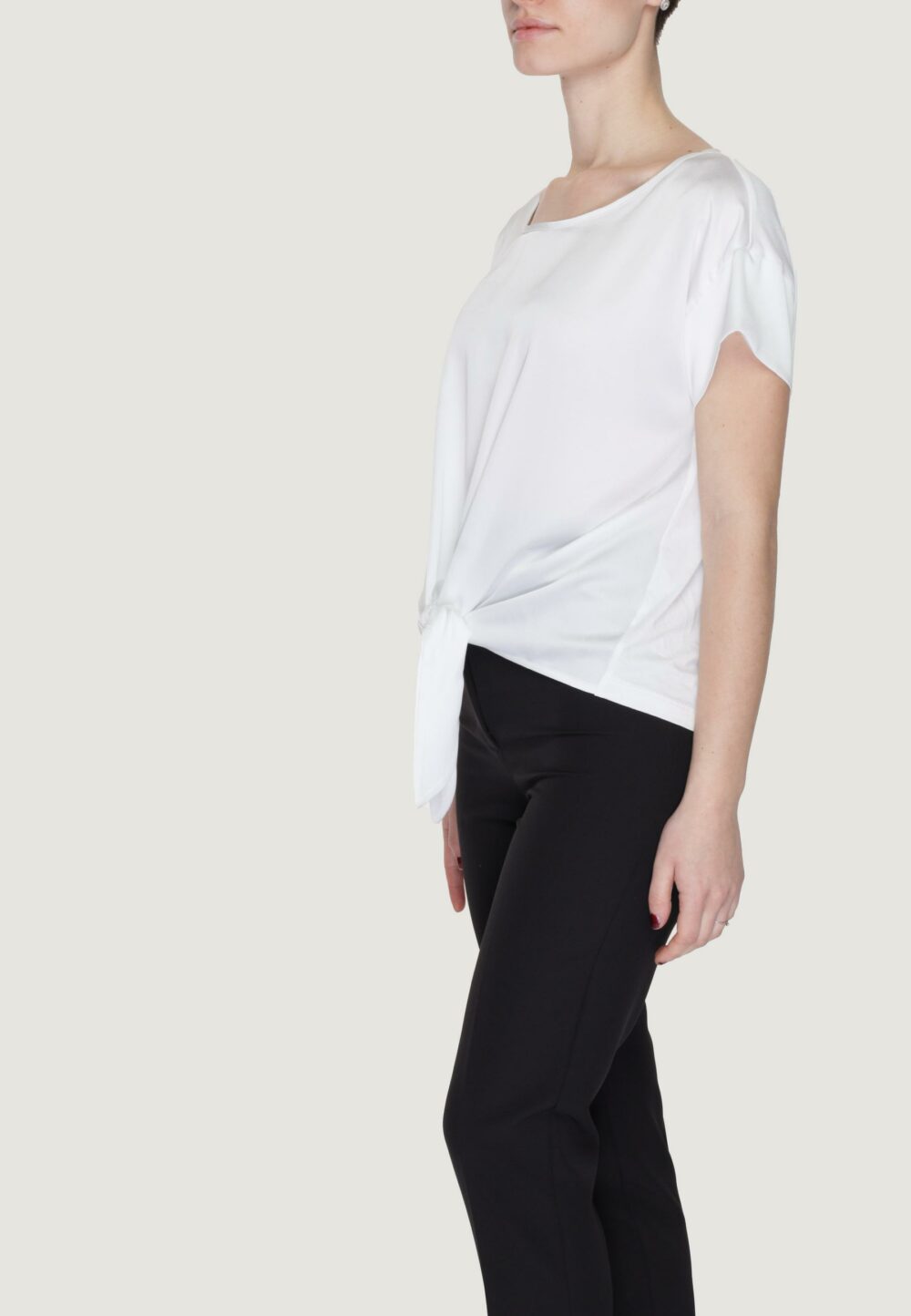 Blusa manica corta Sandro Ferrone Bianco - Foto 3