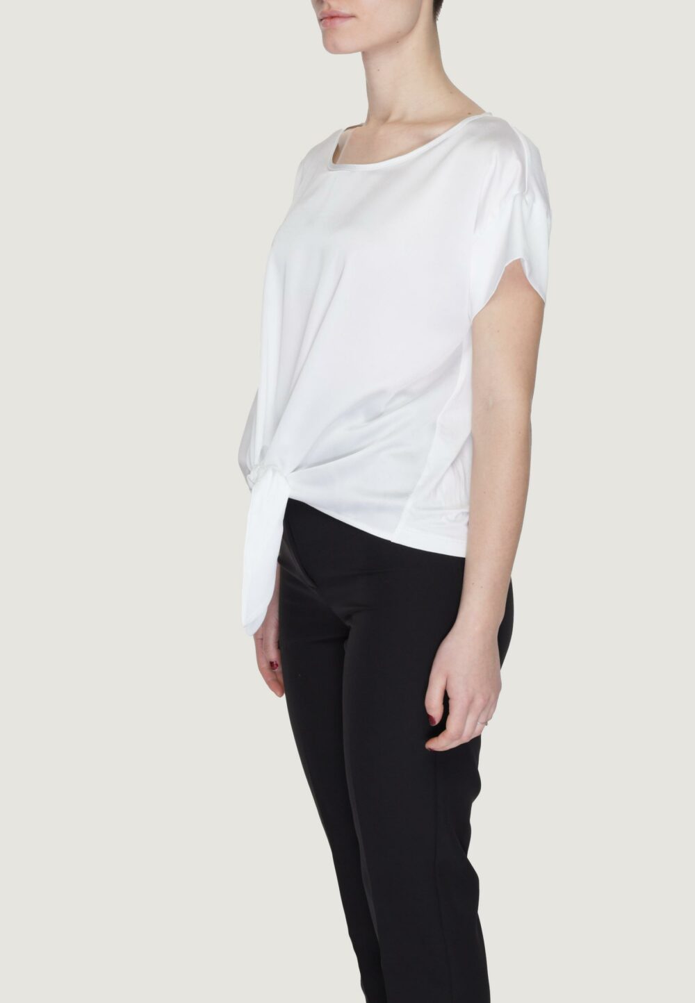 Blusa manica corta Sandro Ferrone Bianco - Foto 5