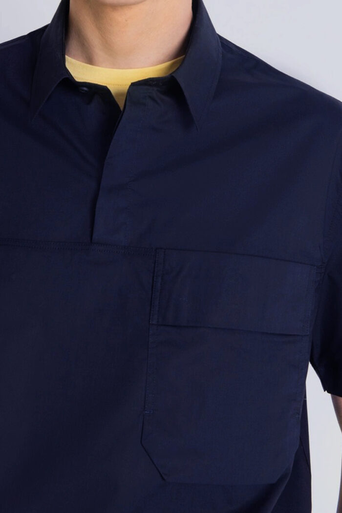 Camicia manica corta Antony Morato over fit Blu