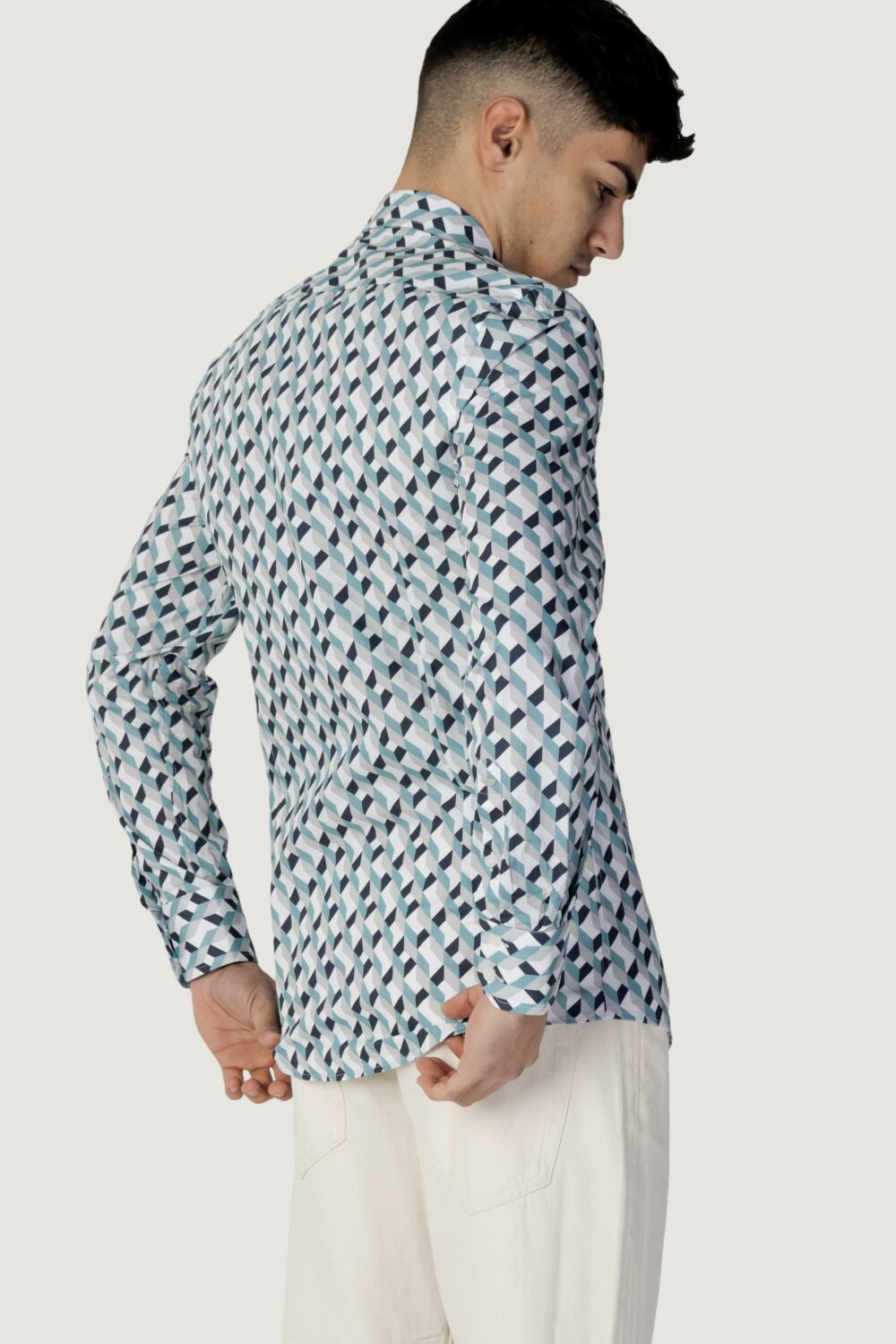 Camicia manica lunga Antony Morato napoli slim fit Blu - Foto 3