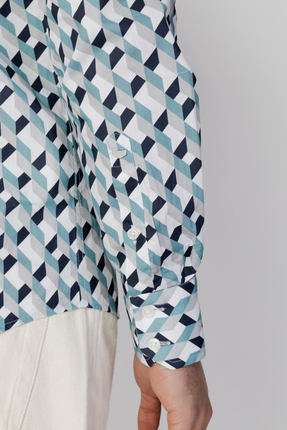 Camicia manica lunga Antony Morato napoli slim fit Blu - Foto 4