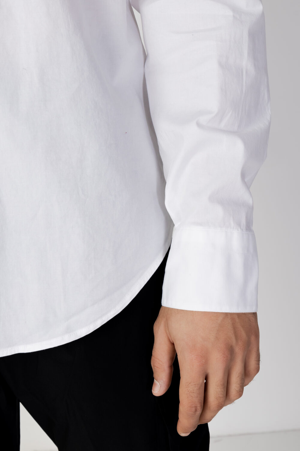 Camicia manica lunga CNC Costume National logo Bianco - Foto 4