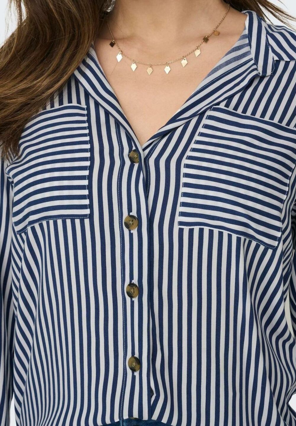 Camicia manica lunga Only onlyasmin l/s wvn noos Blu - Foto 2