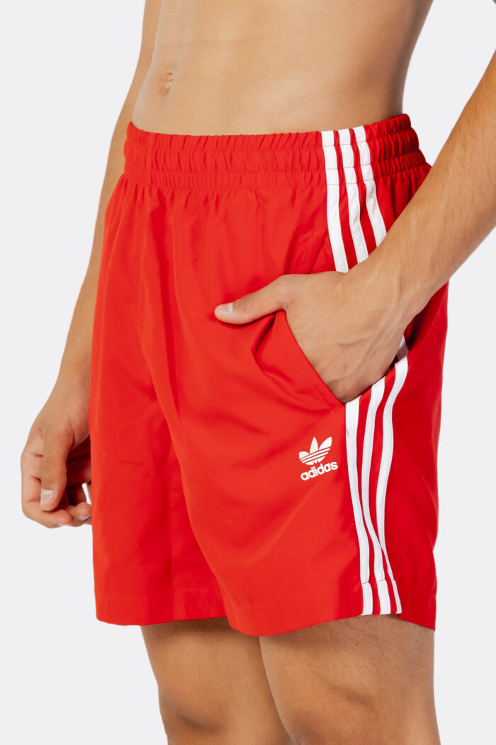 Costume da bagno Adidas 3-stripes swims Rosso