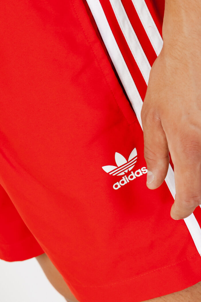 Costume da bagno Adidas 3-stripes swims Rosso