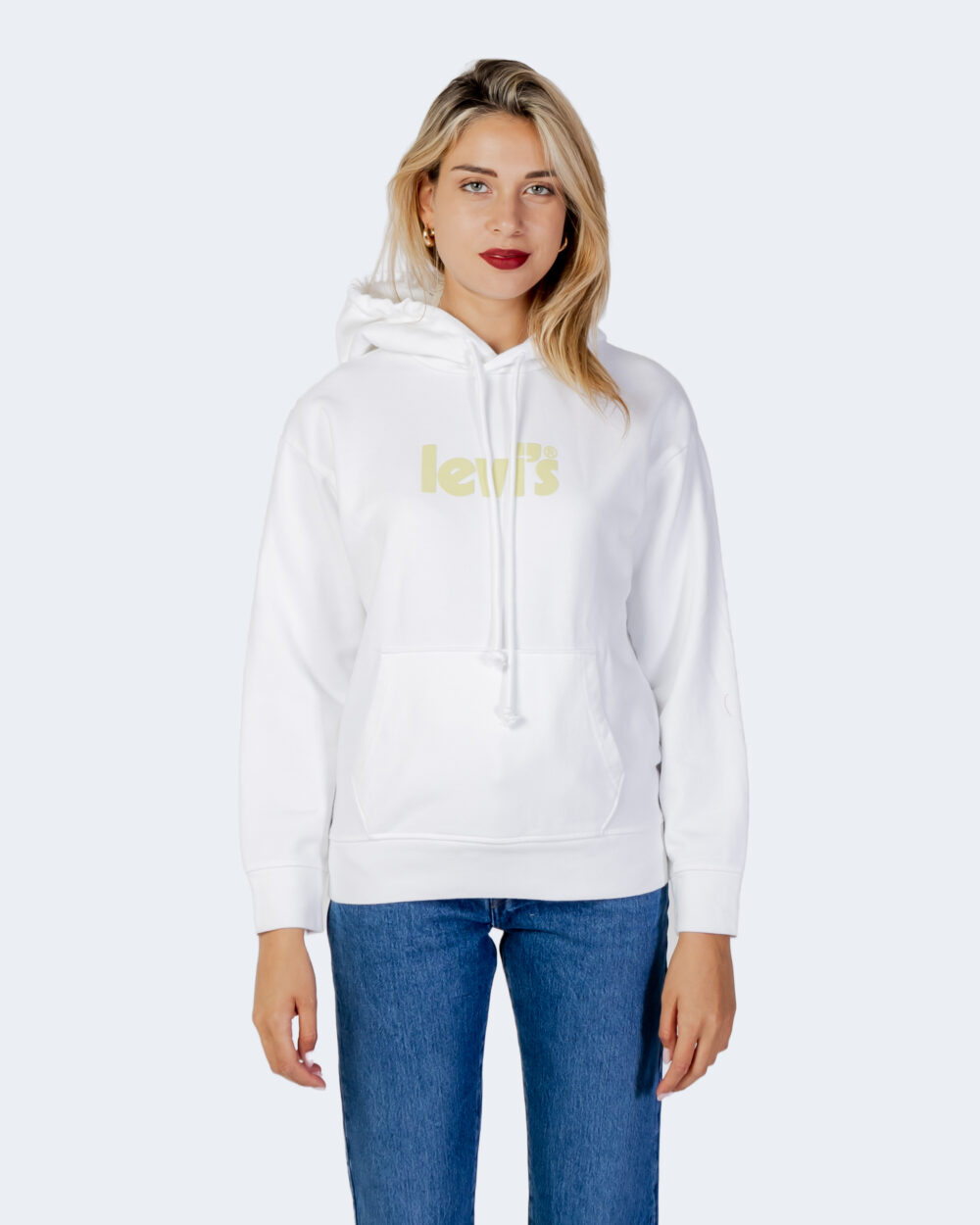 Felpa con cappuccio Levi's® graphic standard hoodie hoodie ssnl post Bianco - Foto 5