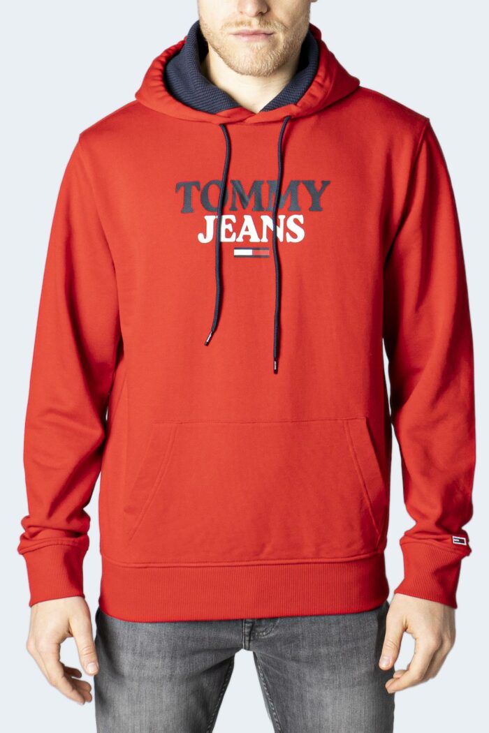 Felpa con cappuccio Tommy Hilfiger Jeans tjm entry hoodie Rosso
