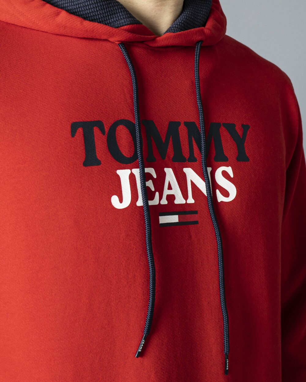 Felpa con cappuccio Tommy Hilfiger Jeans tjm entry hoodie Rosso - Foto 5